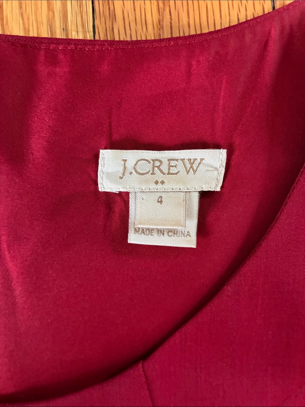 J. Crew Sleeveless Raspberry Sheath Dress - Picture 3 of 3